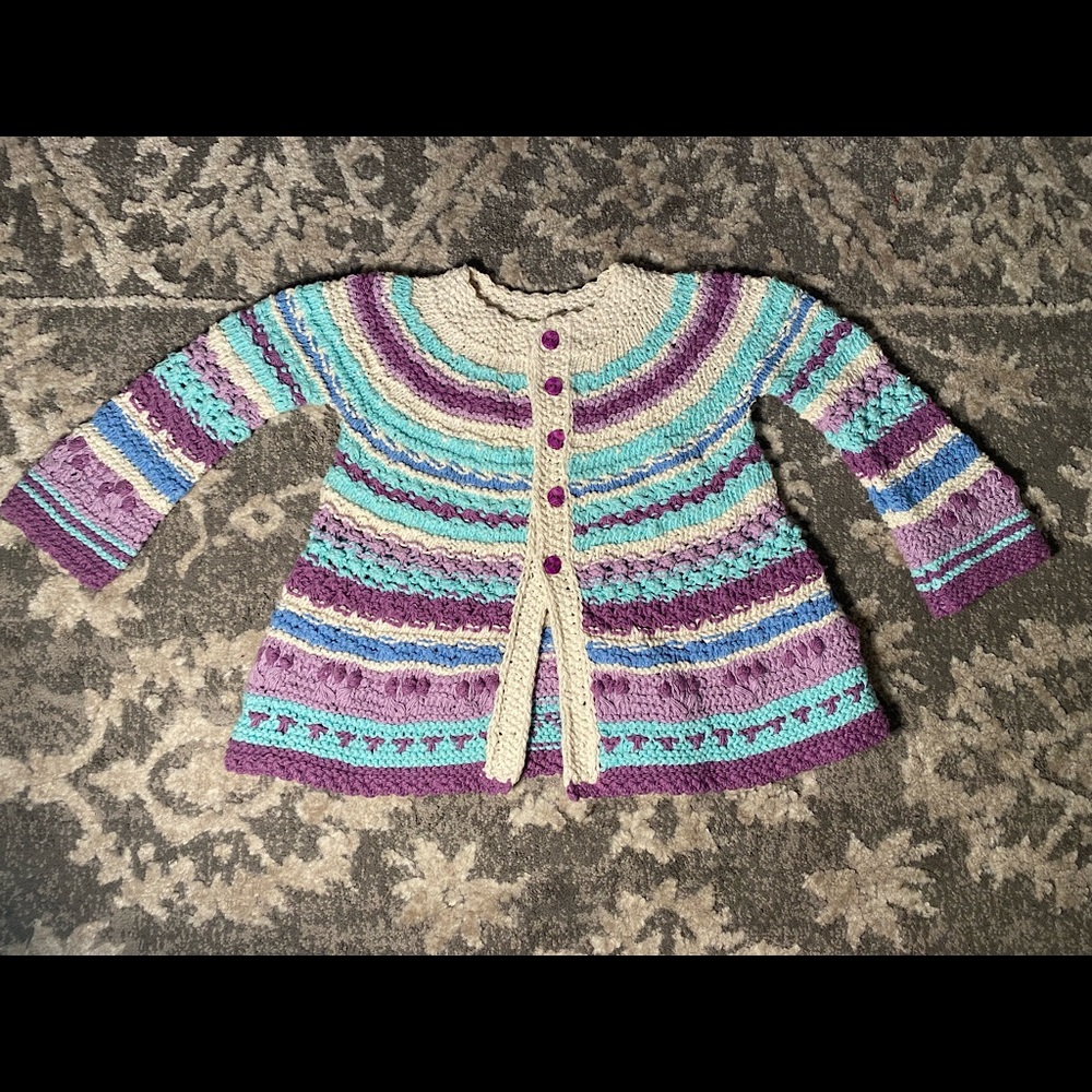 Knitted Baby Cardigan HANDMADE